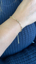 Load image into Gallery viewer, 18k Gold Filled Dainty Smooth Paperclip Bracelet Availbe in 3 Sizes