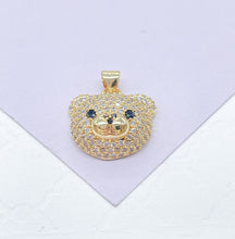 Load image into Gallery viewer, 18k Gold Filled Chunky Bear Charm: Hypoallergenic Animal Pendant