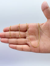 Load image into Gallery viewer, 18k Gold Filled 16 inch 1mm Dainty Open Square Link Box Chain