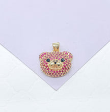 Load image into Gallery viewer, 18k Gold Filled Chunky Bear Charm: Hypoallergenic Animal Pendant