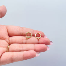Load image into Gallery viewer, 18k Gold Filled Plain Round Hoops Clasps