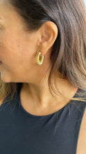 Load image into Gallery viewer, 18k Gold Filled Thin Curly Open Hoops