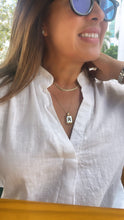 Load image into Gallery viewer, 18k Gold Filled 3-D Initial Charm with Box Chain Necklace