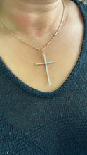 Load image into Gallery viewer, 18k Gold Filled Cross Pendant: Dainty Religious Jewelry
