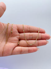 Load image into Gallery viewer, 18k Gold Filled Sunburst Sequin Satellite Chain Necklace