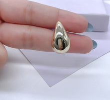 Load image into Gallery viewer, 18k Gold Filled Chunky Solid Round Smooth Chunk XL Tear Drop Earring