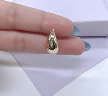 Load image into Gallery viewer, 18k Gold Filled Chunky Solid Round Smooth Chunk XL Tear Drop Earring