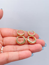 Load image into Gallery viewer, 18k Gold Filled Hoop Earrings: Small Teardrop Shape, 6mm