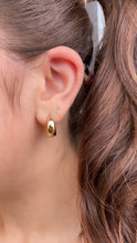 Load image into Gallery viewer, 18k Gold Filled Hoop Earrings: Small Teardrop Shape, 6mm