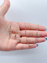 Load image into Gallery viewer, 18k Gold Filled 18 Inch Smooth Long Bar Link Chain Necklace