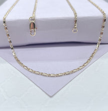 Load image into Gallery viewer, 18k Gold Filled 18 Inch Smooth Long Bar Link Chain Necklace