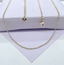 Load image into Gallery viewer, 18k Gold Filled Ball Chain, Jewelry Making Supplies