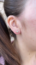 Load image into Gallery viewer, 18k Gold Filled Stud Earrings Set: Beach Starfish, Palm, Stone