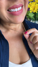 Load image into Gallery viewer, 18k Gold Filled 18 Inch Smooth Long Bar Link Chain Necklace