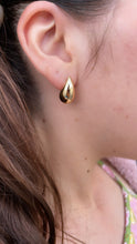 Load image into Gallery viewer, 18k Gold Filled Chunky Round Smooth Chunk XL Tear Drop Earring