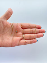 Load image into Gallery viewer, 18k Gold Filled 18 Inch Thin Dainty Long Bar Spear Shaped Link Chain
