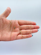 Load image into Gallery viewer, 18k Gold Filled 18 Inch Thin Dainty Long Bar Spear Shaped Link Chain