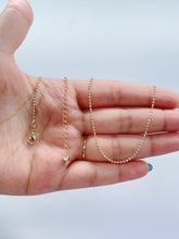 Load image into Gallery viewer, 18k Gold Filled Ball Chain, Jewelry Making Supplies