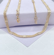 Load image into Gallery viewer, 18k Gold Filled Interspeed Choker Necklace: Snake Link Chain