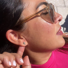Load image into Gallery viewer, 18k Gold Filled Clover Stud Earrings - Dainty St Patrick's Jewelry