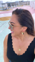 Load image into Gallery viewer, 18k Gold Filled Smooth Plain Wavy Boho Style Earrings