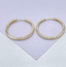 Load image into Gallery viewer, 18k Gold Filled Ultra Thin Small Plain Sharp Edged Huggie-Hoop Earrings, Daily Jewlery, Gifts for her, Birthday Gift, Dainty Hoops