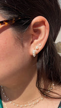 Load image into Gallery viewer, 18k Gold Filled Simulated Pearl Stud Earrings: Dainty Jewelry Supplies