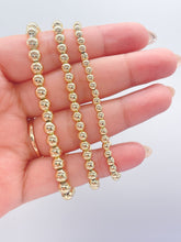 Load image into Gallery viewer, 18k Gold Filled Beaded Bracelet: Dainty Elastic Bracelet