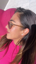 Load image into Gallery viewer, 18k Gold Filled Enamel Unicorn Stud Earrings: Children's Jewelry
