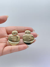 Load image into Gallery viewer, 18k Gold Filled Art Deco Plate Earrings: Handmade Dangle Earrings