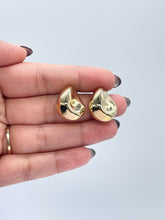 Load image into Gallery viewer, 18k Gold Filled Smooth Irregular Stone Shaped Stud Statment Earring, Studs Earring, Unique Earrings