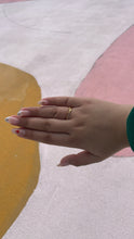 Load image into Gallery viewer, 18k Gold Filled Twisted Ring with Micro CZ Pave