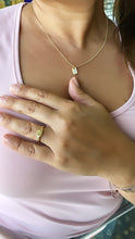 Load image into Gallery viewer, 18k Gold Filled Plain Dainty Minimalist Dainty Signet plaque Statement Ring