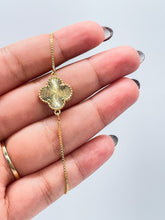 Load image into Gallery viewer, 18k Gold Filled Sunburst Flower Charm Adjustable Bracelet