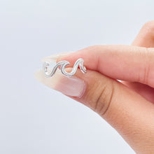 Load image into Gallery viewer, 925 Sterling Silver Plain Beach Wave Ring