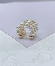 Load image into Gallery viewer, 18k Gold Filled XL 3 Layered Pearl Cuff,
