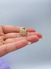 Load image into Gallery viewer, 18k Gold Filled XL 3 Layered Pearl Cuff,