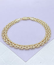 Load image into Gallery viewer, 18k Gold Filled Bismark Style Bracelet 7mm
