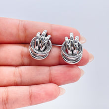 Load image into Gallery viewer, 18k Gold Filled Knot Stud Earrings: Minimalist Jewelry