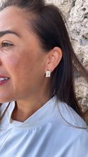 Load image into Gallery viewer, 18k Gold Filled Large Baguette Cut CZ Huggie Earring