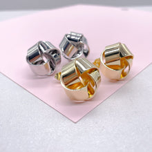 Load image into Gallery viewer, 18k Gold Filled Knot Stud Earrings: Chunky Minimalist Jewelry