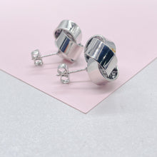 Load image into Gallery viewer, 18k Gold Filled Knot Stud Earrings: Chunky Minimalist Jewelry