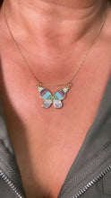 Load image into Gallery viewer, 18k Gold Filled Butterfly Charm with Colorful Micro Pave Zirconia Multicolor Butterfly Pendant