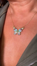 Load image into Gallery viewer, 18k Gold Filled Butterfly Charm with Colorful Micro Pave Zirconia Multicolor Butterfly Pendant