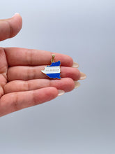 Load image into Gallery viewer, 18k Gold Filled Nicaragua Flag Enamel Pendant