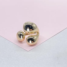 Load image into Gallery viewer, 18k Gold-filled Adjustable Triple Wrap Dome Ring