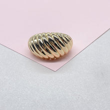 Load image into Gallery viewer, 18k Gold-filled Adjustable Croissant Wrap Dome Ring