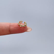 Load image into Gallery viewer, 18k Gold Filled Mini CZ Link Ear Cuff