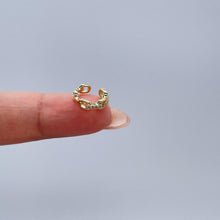 Load image into Gallery viewer, 18k Gold Filled Mini CZ Link Ear Cuff