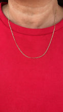 Load image into Gallery viewer, 18k Gold Filled 20 inch 1.5mm Thick Figaro chain, Layering chain, Dainty Jewlery ,